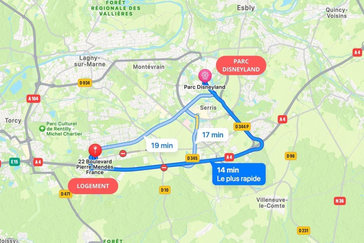 B4 Disney Station Bussy Eksteriør bilde